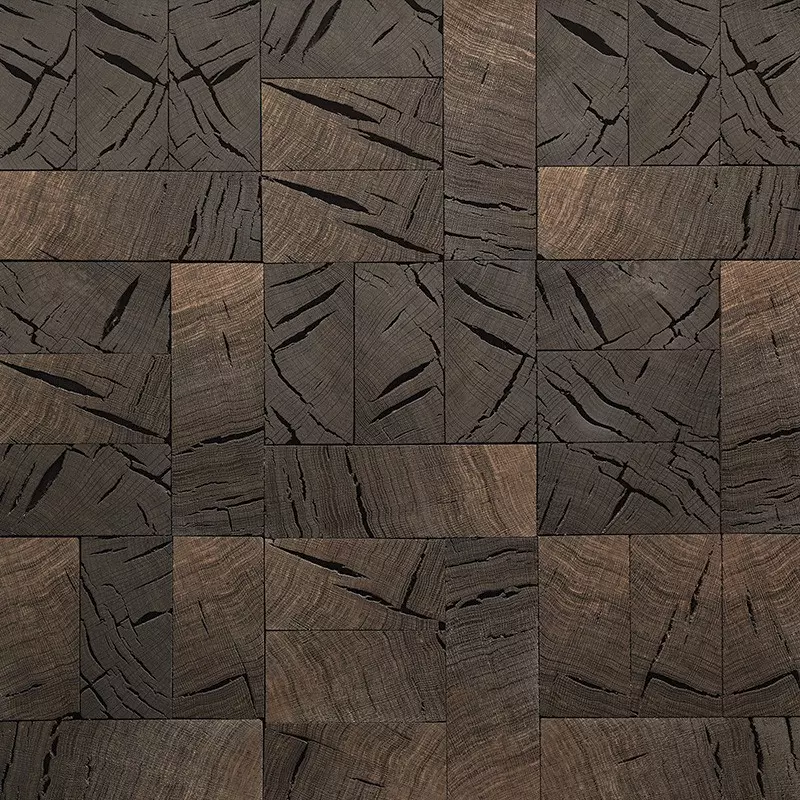 Bois de bout - sur-mesure - choix recuperation - vue de face - carresol