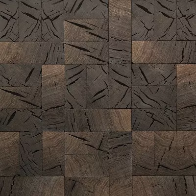 Bois de bout - sur-mesure - choix recuperation - vue de face - carresol