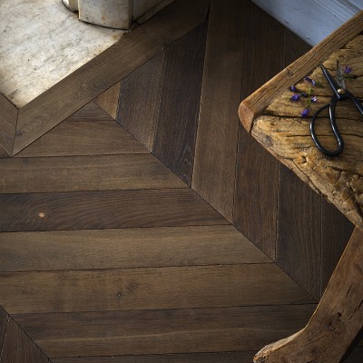 Aged Solid Oak Wood Parquet...