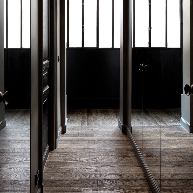 Aged Solid Oak Wood Parquet...