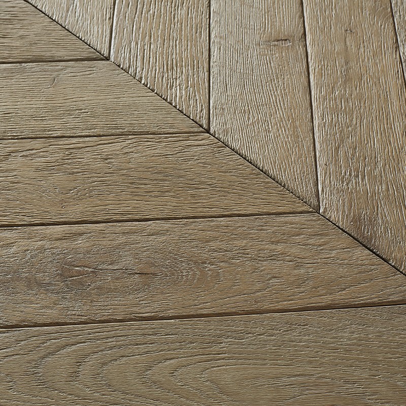 Aged Solid Oak Wood Parquet...