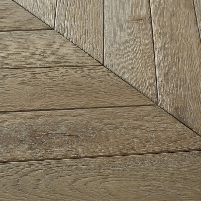 Aged Solid Oak Wood Parquet...