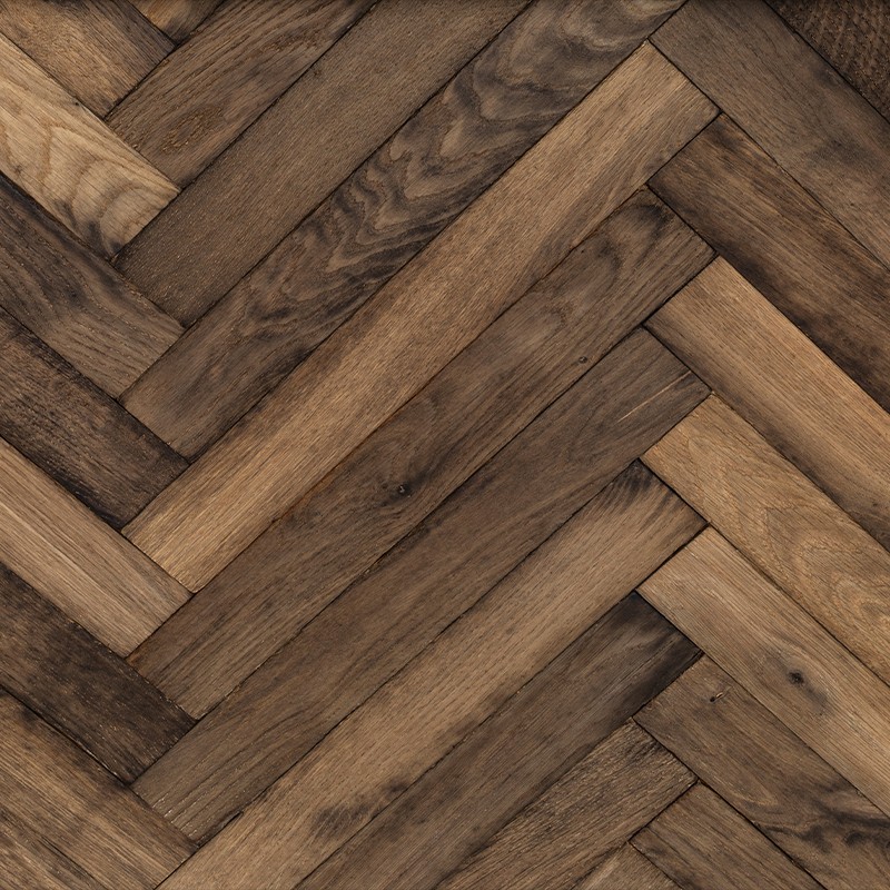 Bâton Rompu Authentique Chêne Massif Musset - Vue de face - Carresol Bâton Rompu Authentique Chêne Massif Musset - Vue de face - Carresol