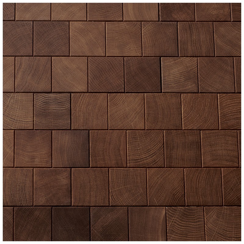 Paves de Paris Chene Massif Chanfreine Fume Huile - 11.5x210x525 - vue de face - carresol Paves de Paris Chene Massif Chanfreine Fume Huile - 11.5x210x525 - vue de face - carresol