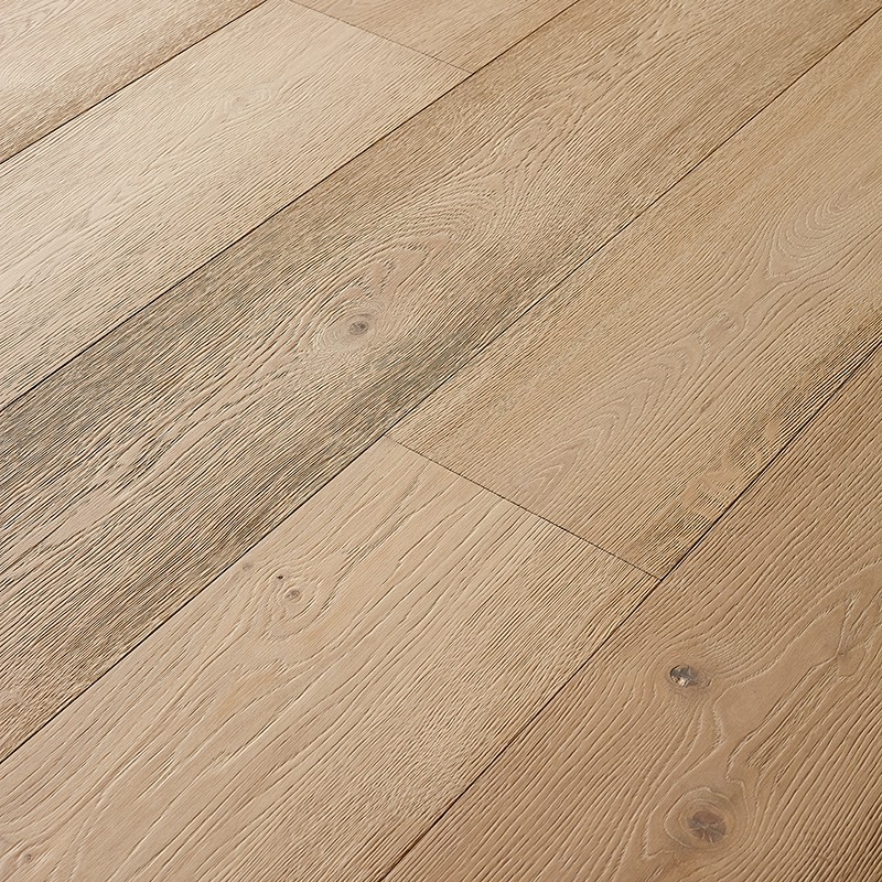 Plancher Chene Semi-Massif Ecume CS 2 - 15x220x1500/2400 - vue de profil - carresol Plancher Chene Semi-Massif Ecume CS 2 - 15x220x1500/2400 - vue de profil - carresol