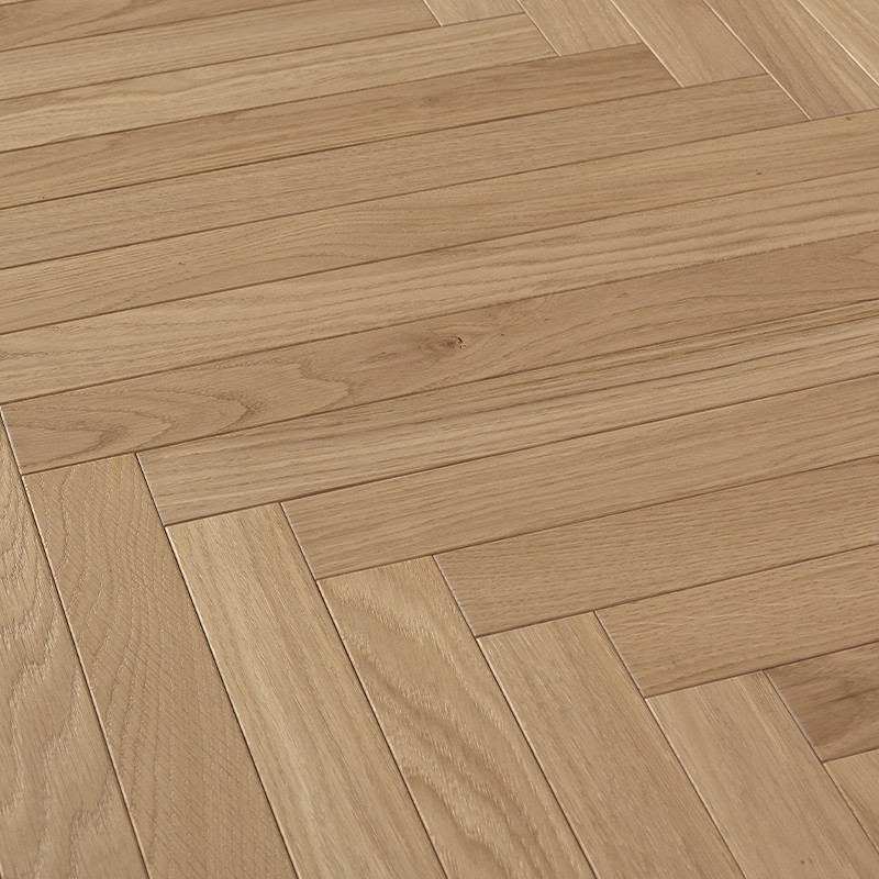 Parquet Chêne Semi-Massif Chevron Naturalizzato - 600 mm - Vue de profil Parquet Chêne Semi-Massif Chevron Naturalizzato - 600 mm - Vue de profil