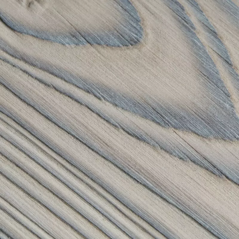Bardage Douglas Le Majestueux 20x145x4000mm Brossé Brûlé Huilé - détail - CarréSol