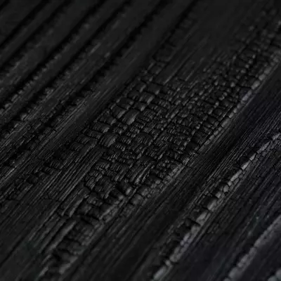 Bardage Douglas Le Brûlé Vif 20x145x4000 mm Brossé Brûlé Huilé - vue de face - CarréSol