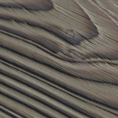 Bardage Douglas Le Brumeux 20x145x4000 mm Brossé Brûlé Huilé - details - CarréSol Éditions