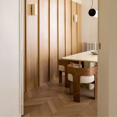 Point de Hongrie Chene Semi-Massif Sanibel - 15x90x510 - Choix confort - realisation 03 - Carresol