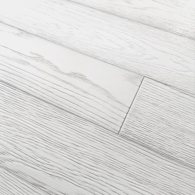 Parquet Chene Semi-Massif Blanc - vue de profil - carresol