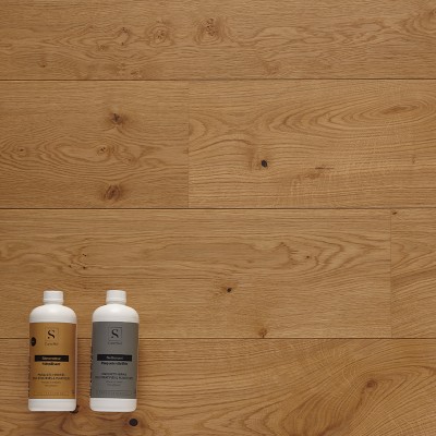 Parquet Chene Contrecolle Sand - 14x200x1980 - choix confort - produits entretien - carresol