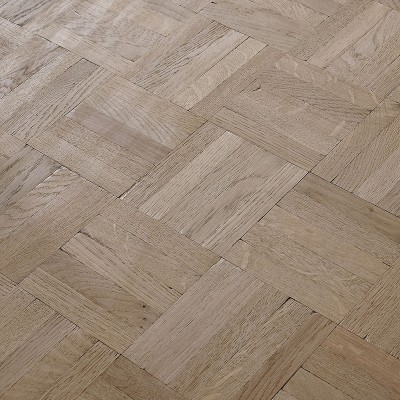 Parquet Chene Massif Damier Brut - 8x500x500 - Choix Premier - Vue de profil - Carresol