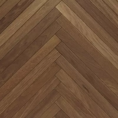 Bâtons Rompus Chêne Semi-Massif Brown Fumé - 15/4x50x600 mm - Verni - Choix Rustique - Vue de face - CarréSol Éditions