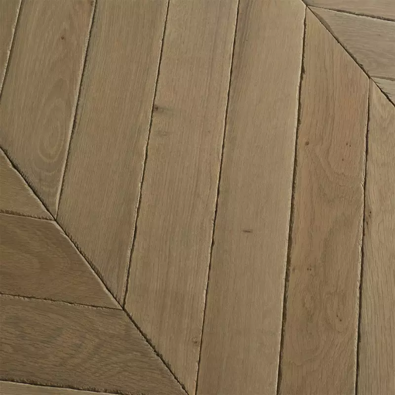 Point de Hongrie Chene Semi-Massif Ségur - 15/4x90x610 - choix Rustique - vue de profil - carresol editions