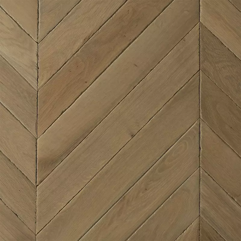 Point de Hongrie Chene Semi-Massif Ségur - 15/4x90x610 - choix Rustique - vue de face - carresol editions