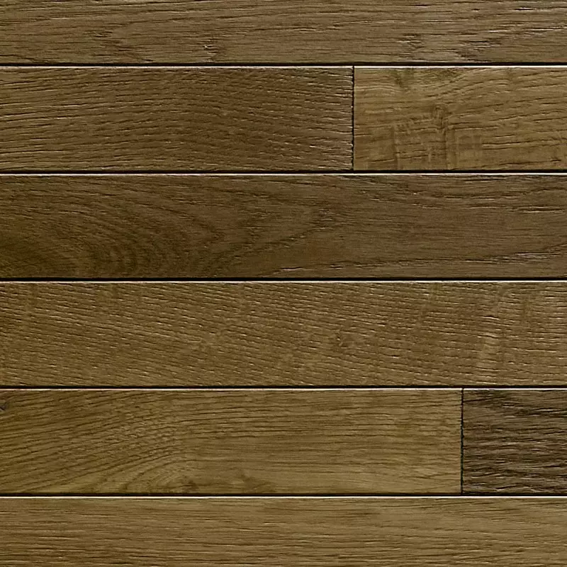 Parquet Chêne Semi-Massif Brown Fumé - 15/4x90x600-2100 mm - Verni - Choix Confort - Vue de face - CarréSol Éditions