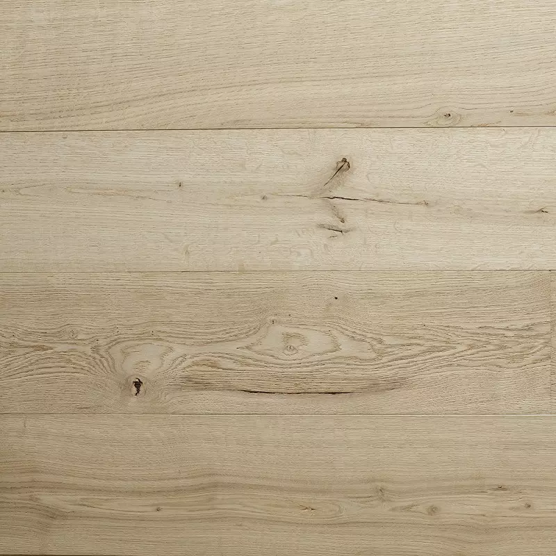 Parquet Chêne Contrecollé Brut - 14/3x175 mm - Choix Rustique - Vue de face - carresol editions