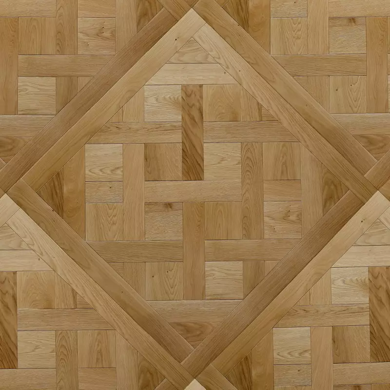 Dalles de Versailles - Chêne semi-massif I-Coniq N - 15/4x980x980 mm - vue de face - carrésol éditions