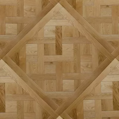 Dalles de Versailles - Chêne semi-massif I-Coniq N - 15/4x980x980 mm - vue de face - carrésol éditions