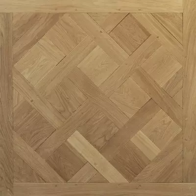Dalles de Versailles - Chêne massif 3 plis Millésimé - 14x980x980 mm - vue de face - carrésol éditions