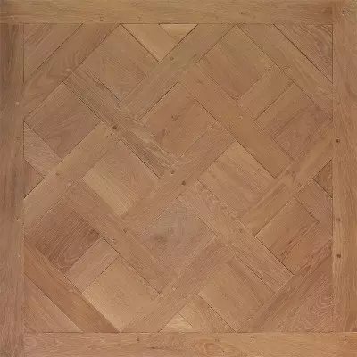 Dalles de Versailles - Chêne massif 3 plis Ambré - 14x980x980 mm - vue de face - carrésol éditions