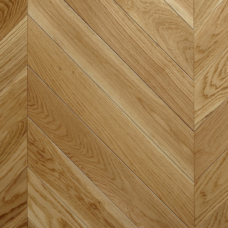 Point de Hongrie Chêne Massif Foch - 13.6x95x510 - choix Rustique - vue de face - carresol