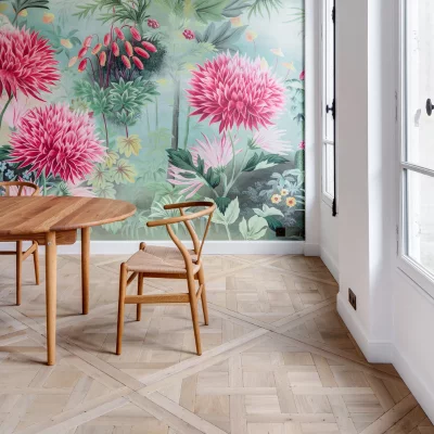 Dalle de Versailles Authentique Chene Massif Baudelaire - 20x980x980 - choix rustique - realisation 02 - carresol editions