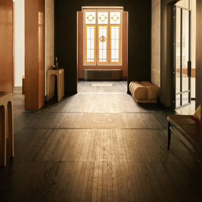 Chene Semi-Massif Strada Nero - 15x50x1200 - choix confort - Realisation 04 - carresol editions