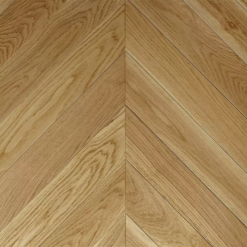 Point de Hongrie Chêne Contrecollé Carrousel - 12/3.2x90x500 mm Verni - choix Pr Bis - vue de face - carresol
