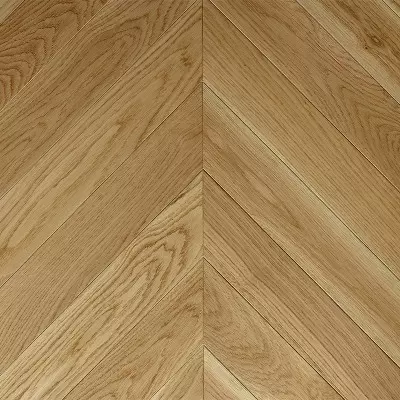Point de Hongrie Chêne Contrecollé Carrousel - 12/3.2x90x500 mm Verni - choix Pr Bis - vue de face - carresol