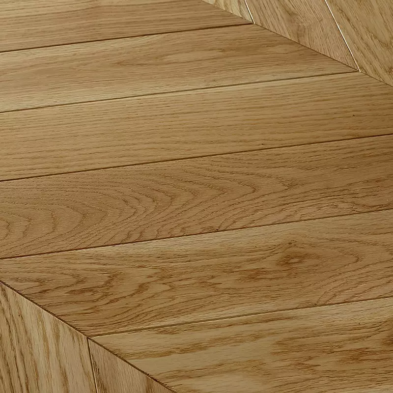 Point de Hongrie Chêne Contrecollé Carrousel - 12/3.2x90x500 mm Verni - choix Pr Bis - vue de profil - carresol