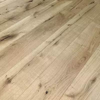 Parquet Contrecollé Chêne Chalet - 14/3x190x2200 mm - Verni brossé - face