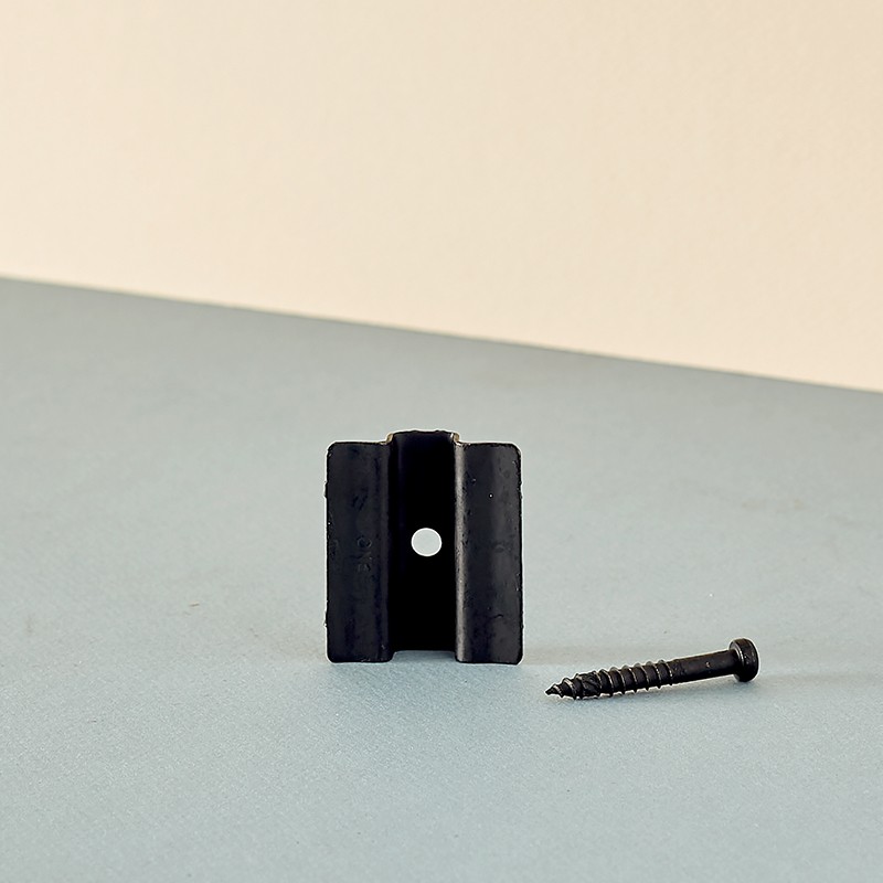 Fixation Inox invisible B-Fix boîte de clips noirs