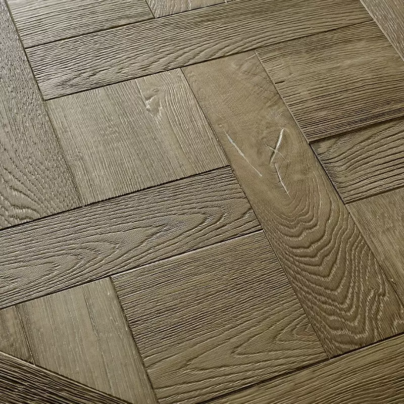 Dalles de Versailles Chene Semi-Massif TR 3 - 17x980x980 - Choix barrique - Vue de profil - Carresol