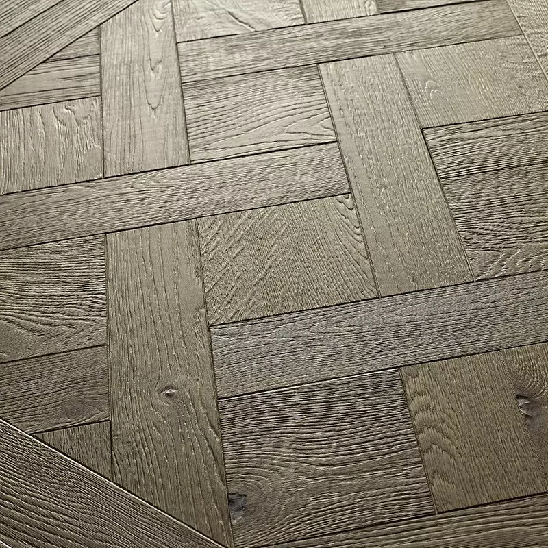 Dalles de Versailles Chene Semi-Massif TR 1 - 17x980x980 - Choix barrique - Vue de profil - Carresol