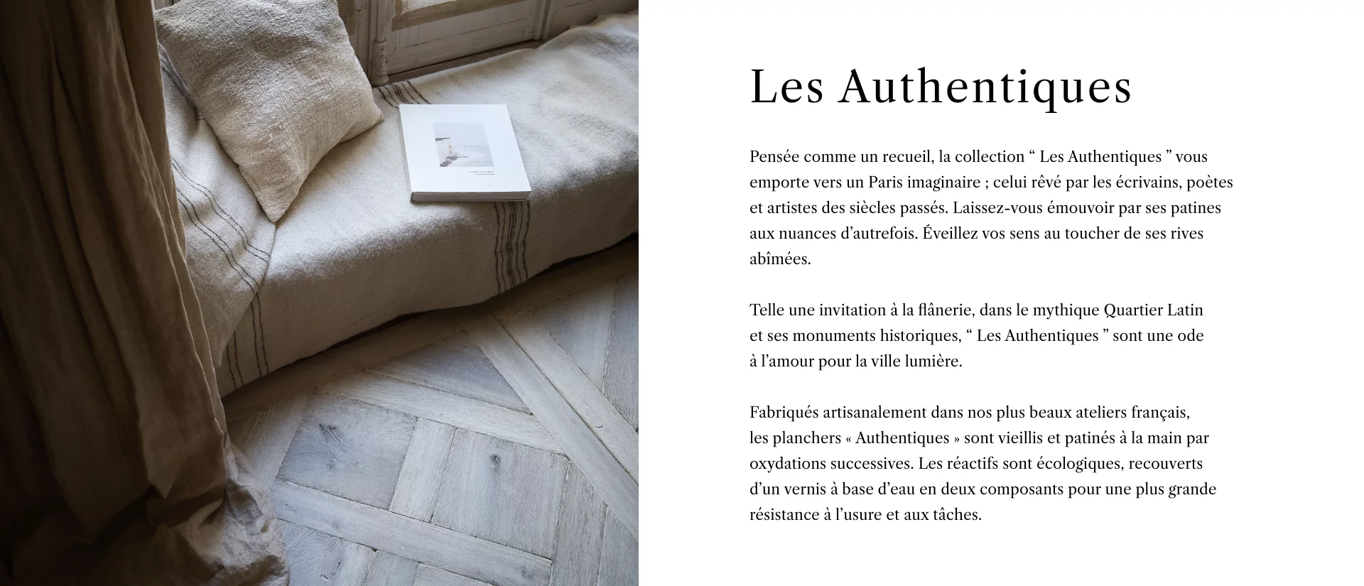 Collection Les Authentiques - Page Collection - Description